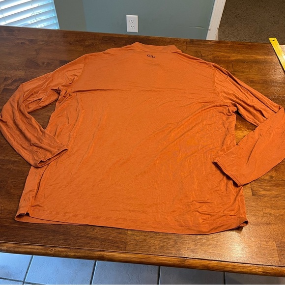 Men's Over Under Core Layer Hoodie Adobe Orange Quarter-Zip Shirt size XXL - Picture 6 of 6
